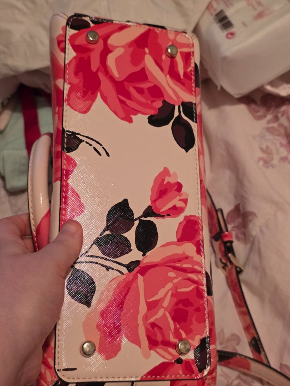 Kate Spade rambling roses Maise satchel - Picture 8 of 10